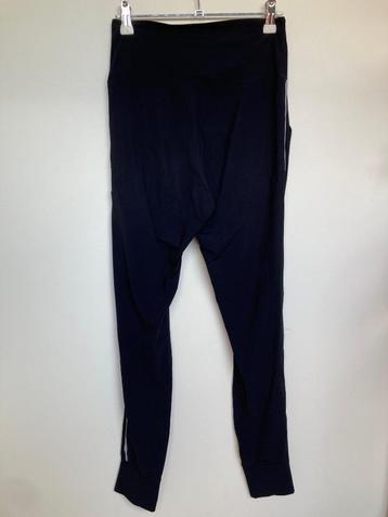 Japan TKY zwarte high waist travelstof broek grijze bies XS beschikbaar voor biedingen