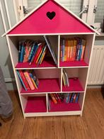 Leuke Boekenkast / Poppenkast in Huisvorm, Ophalen, Met plank(en), Gebruikt, 100 tot 150 cm