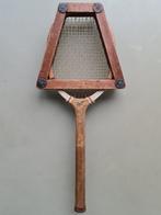 antiek houten Eastbourne tennis-racket darm snaren decoratie, Overige merken, Gebruikt, Ophalen of Verzenden, Racket