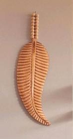 Nieuwe grote houten veer Madumadu 56x21cm, Ophalen of Verzenden, Nieuw