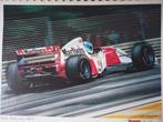 Mika Hakkinen McLaren Peugeot F1 Print - Autosport 1994, Ophalen of Verzenden, Zo goed als nieuw, Formule 1