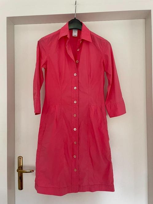 Caliban: leuk doorknoopjurkje maat 36 (Italiaans 42), Kleding | Dames, Jurken, Gedragen, Maat 36 (S), Roze, Knielengte, Verzenden