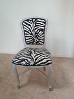 2 barok zebra stoelen, Huis en Inrichting, Stoelen, Gebruikt, Ophalen