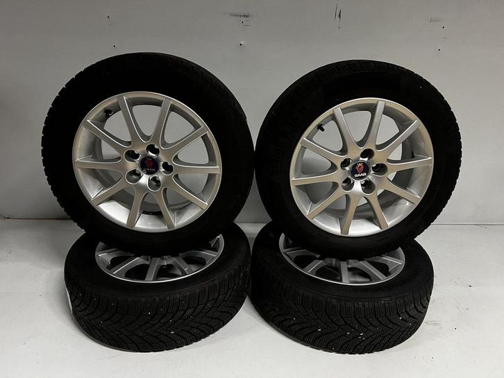 Saab 9-3 winterset 16 inch met winterbanden 215/55R16, Auto-onderdelen, Banden en Velgen, Banden en Velgen, Winterbanden, 16 inch
