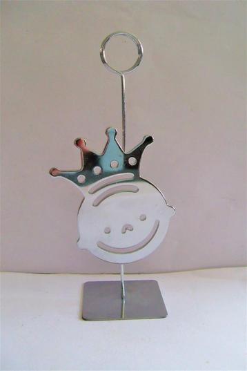 Fotohouder hoofdje / memohouder zilver -  NIEUW !!! beschikbaar voor biedingen