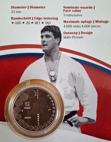 Anton Geesink - 5 euro - zilver - jaar 2021 beschikbaar voor biedingen