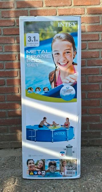 Intex Metal Frame Zwembad 305 incl filterpomp- Nieuw  beschikbaar voor biedingen