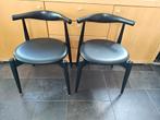 Carl Hansen Elbow Chair zwart leer, Huis en Inrichting, Stoelen, Ophalen of Verzenden, Zo goed als nieuw, Zwart