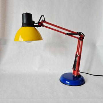 Memphis design bureaulamp | Vintage tafellamp jaren 80 beschikbaar voor biedingen