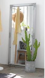 Oosterse spiegel, grote passpiegel, zilverkleurige spiegel, Huis en Inrichting, Woonaccessoires | Spiegels, Ophalen, Zo goed als nieuw