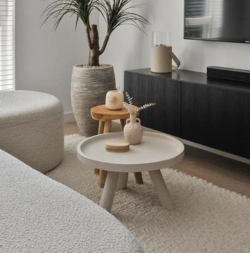 Glenda salontafel hout licht beige beschikbaar voor biedingen