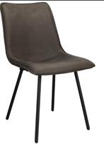 5 grijze eetkamer stoelen, Ophalen, Kunststof, Gebruikt, Grijs