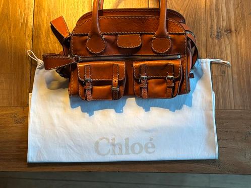 Chloé lederen dames tas burnt oranje leder, Sieraden, Tassen en Uiterlijk, Tassen | Damestassen, Zo goed als nieuw, Handtas, Oranje