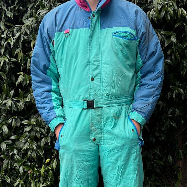 Vintage Retro Skipak (M), Kleding | Heren, Wintersportkleding, Gedragen, Pak, Maat 48/50 (M), Ophalen of Verzenden