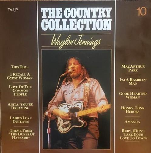 Waylon Jennings " The Country Collection " vinyl LP, Cd's en Dvd's, Vinyl | Country en Western, Zo goed als nieuw, Ophalen of Verzenden