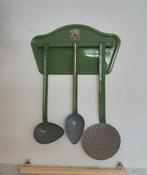 Emaille lepelrek groen, Antiek en Kunst, Antiek | Emaille, Ophalen
