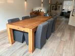 Eettafel set met 6 stoelen of bank (goossens,linteloo vnu, 100 tot 150 cm, 200 cm of meer, Ophalen of Verzenden, Zo goed als nieuw