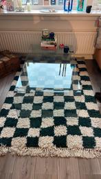 Vloerkleed geblokt checkerboard, Huis en Inrichting, Stoffering | Tapijten en Kleden, Ophalen, Wit, 200 cm of meer, Zo goed als nieuw