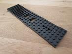 9V Rails Trein Bodemplaat Locomotief of Wagon 6x24 (Zwart), Ophalen of Verzenden, Gebruikt, Losse stenen, Lego