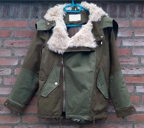Khaki groene army style zomer / tussen jas Zara Maat S / 36, Kleding | Dames, Jassen | Zomer, Zo goed als nieuw, Maat 36 (S), Groen