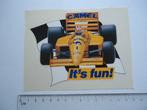 sticker oud Camel F1 Formule 1 SENNA Honda Lotus autosport, Verzenden, Zo goed als nieuw, Bedrijf of Vereniging