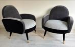Set stijlvolle Zuiver fauteuils, zo goed als nieuw! Setprijs, Huis en Inrichting, Fauteuils, Ophalen, Hout, Minder dan 75 cm, Zo goed als nieuw