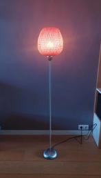 Vloerlamp / Staande lamp bamboe + rvs 150 cm, Ophalen, Zo goed als nieuw, 150 tot 200 cm