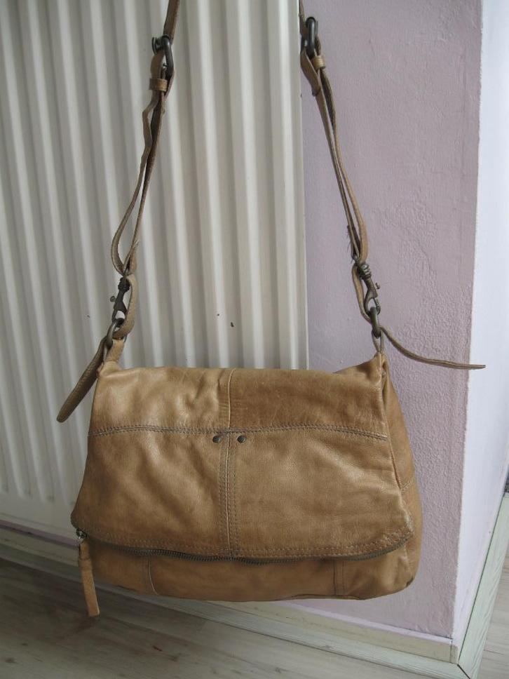 SPIKES & SPARROW leer leren tas goede staat, Sieraden, Tassen en Uiterlijk, Tassen | Damestassen, Gebruikt, Overige typen, Bruin