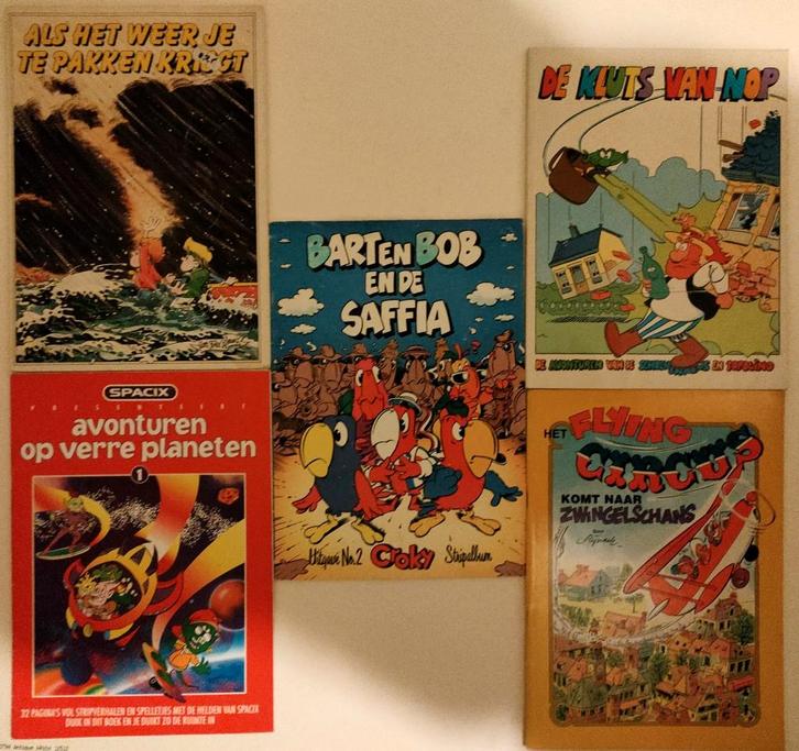 Strip reclames schoenenreus crocky etc €1.50 per stuk, Boeken, Stripboeken, Zo goed als nieuw, Meerdere stripboeken, Ophalen of Verzenden