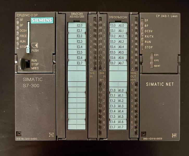SIEMENS - Simatic - CPU314C-2 DP - CP343-1 - 6ES7314-6CG03.., Hobby en Vrije tijd, Elektronica-componenten, Gebruikt, Ophalen of Verzenden