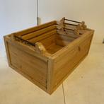 Grenen Opberg kisten - set van 3 stuks - Bij TTM Wonen, Minder dan 50 cm, 50 tot 100 cm, Metaal, Nieuw