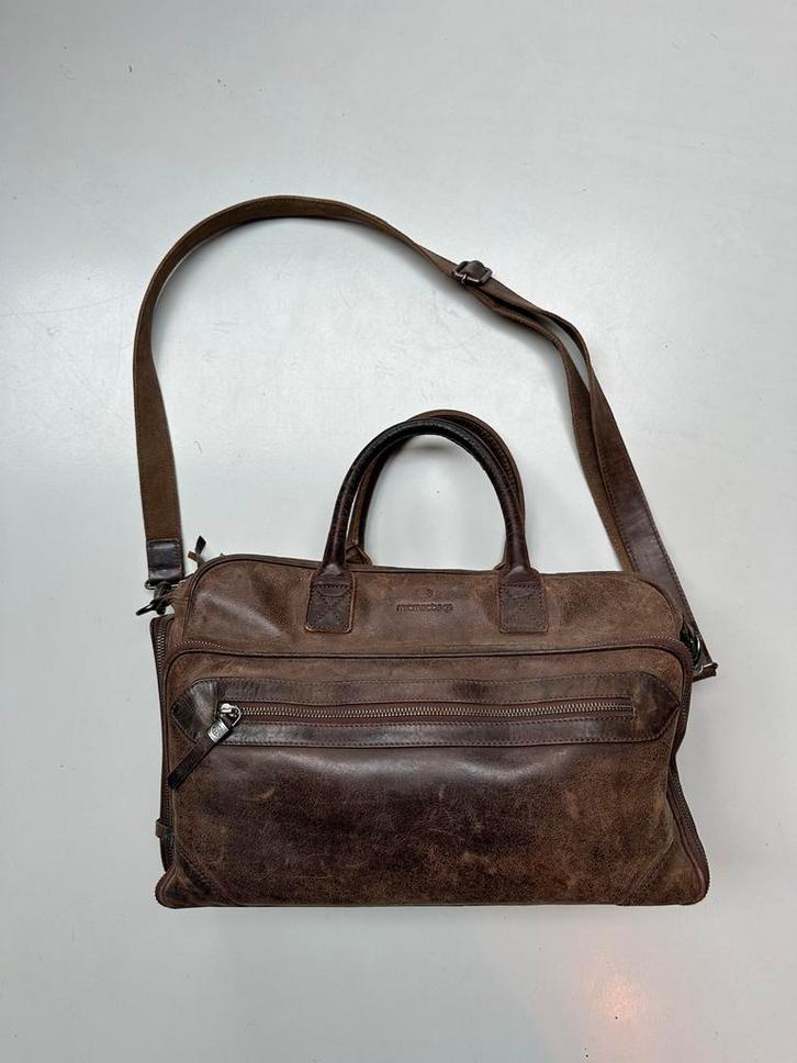 Micmacbags leren tas luiertas bruin, Kinderen en Baby's, Luiertassen, Gebruikt, Ophalen of Verzenden