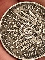 5 mark 1908, Ophalen, Duitsland, Zilver