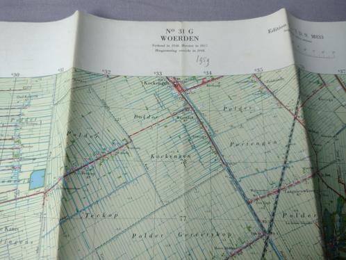 31 G Woerden Harmelen Haarzuilens Vleuten Plattegrond 1959, Antiek en Kunst, Kunst | Litho's en Zeefdrukken, Ophalen of Verzenden