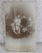 Antieke cabinet foto fam. Slierendrecht - Den Haag - 1900, Gebruikt, Ophalen of Verzenden, Foto, Voor 1940