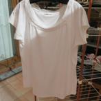 Oversized T-shirt wit broderie hals Atmos Fashion mt 48-50, Kleding | Dames, T-shirts, Wit, Maat 46/48 (XL) of groter, Ophalen of Verzenden