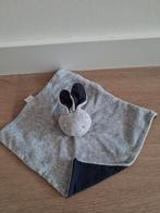 Knuffeldoekje Bambino konijn blauw grijs doekje K9740, Ophalen of Verzenden, Zo goed als nieuw, Konijn