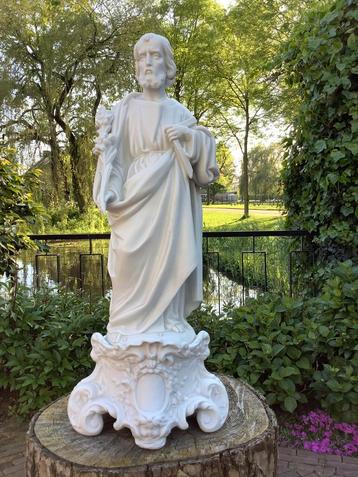 Prachtig porseleinen biscuit heiligenbeeld ❤️ St Jozef 