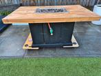 Vuurtafel gashaard lounge tafel Douglas hout, Ophalen, Gebruikt