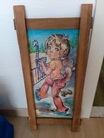 Vintage retro houten muurdecoratie, Verzamelen, Ophalen of Verzenden, Huis en Inrichting