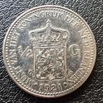 Zilveren ½ Gulden 1921 - Wilhelmina, ½ gulden, Zilver, Ophalen of Verzenden, Koningin Wilhelmina