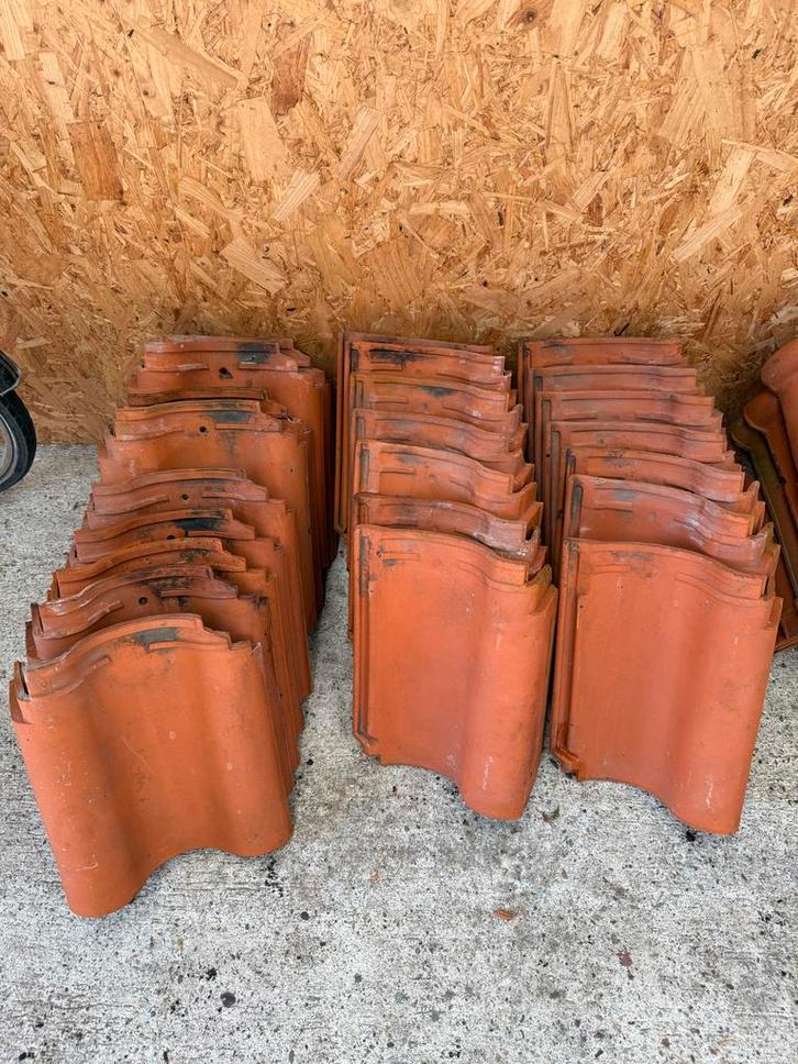 Gevelpannen links / rechts OVH 206 Natuurrood, Doe-het-zelf en Verbouw, Dakpannen en Dakbedekking, Gebruikt, Dakpannen, Steen of Klei