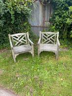 Hardhouten tuinstoelen, Ophalen, Gebruikt, Hout