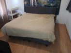 Boxspring 180x200, Ophalen, Zwart, Tweepersoons, Zo goed als nieuw