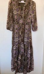 COTTON CLUB Mosgroen Gebloemde Jurk Maat M, Kleding | Dames, Jurken, Maat 38/40 (M), Verzenden, Zo goed als nieuw, Onder de knie