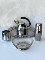 Alessi fluitketel fruitmand dienblad cocktail shaker vintage, Ophalen of Verzenden, Gebruikt