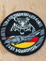 Embleem Nato Tiger Meet 2024 RNLAF 313 SQN, Verzamelen, Verzenden, Nieuw, Patch, Badge of Embleem