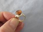 Antieke ring met steen in wellicht zilver - 19e eeuw, Ophalen of Verzenden, Overige materialen, Ring