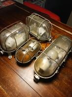 Scheepslampen industrieel 4x, Antiek en Kunst, Antiek | Lampen, Ophalen of Verzenden