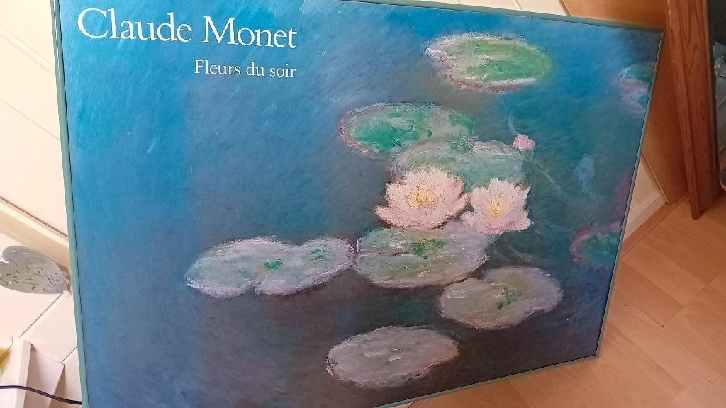 Reproductie Claude Monnet Waterlelies met lijst, Ophalen of Verzenden